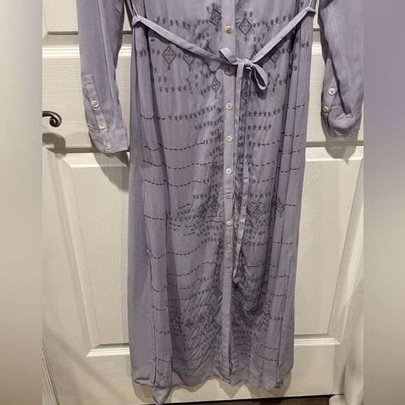 Soft Surroundings Mallorca embroidered sheer maxi dress size S NWT - Picture 5 of 10